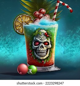 A christmas zombie cocktail hawaii