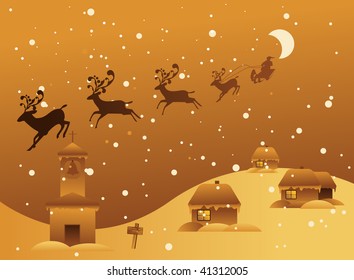 Christmas-card illustration