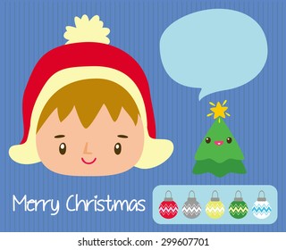 Christmas,elf and christmas tree