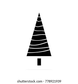 Christmas,fir-tree icon,vector illustration