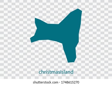 vector de mapa de navidadIsla, color de cáscara aislado sobre fondo transparente