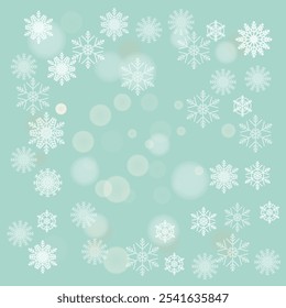hellblauer Hintergrund mit Schneeflocke