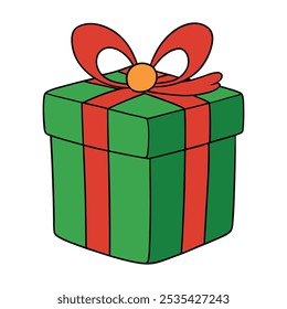 Christmas-present-vector- illustration, this is a editable file.