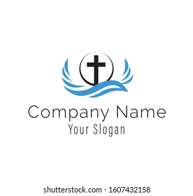 christmass Company Logo Design Template Vector