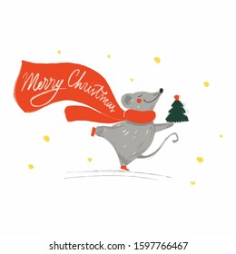 christmass new year illusration vector