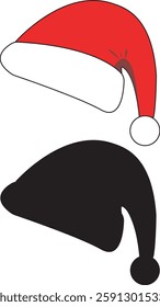 Christmass santa claus hat illustration