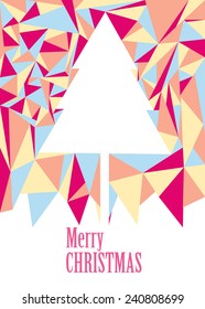 a christmas's tree with colorful background