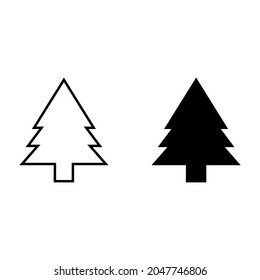 Icono de árbol de Navidad para aplicaciones y sitios web