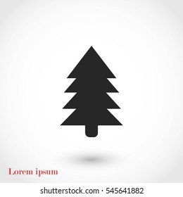 Christmass tree icon, Vector EPS 10 illustration style