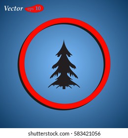 christmass tree icon vector. web design style