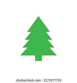 Christmass tree vector green icon