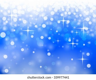 christmassy abstract  bright blue background, vector illustration 

