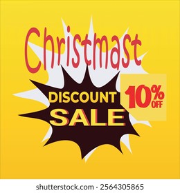 Christmast sale discount banner background