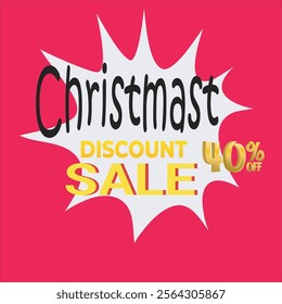 Christmast sale discount banner background