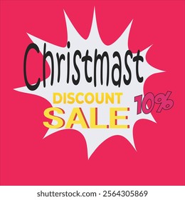 Christmast sale discount banner background