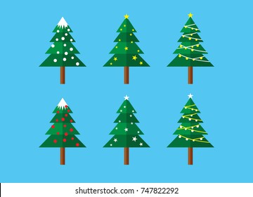 Christmast Tree Template Vector Design