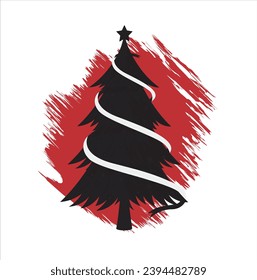The Christmast tree vector illustration