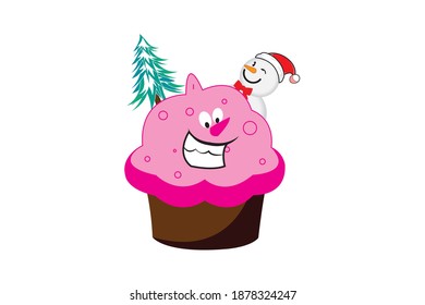 Christmas-themed illustration design, this design was created using Adobe Illustrator. A design that will make Christmas more attractive with a festive atmosphere.