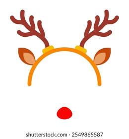 Christmas-themed Masks and Costumes On White Background