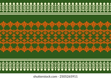 Christmas-themed seamless pattern set with ornaments, borders, and vintage floral designs,damask pattern,thai pattern, traditional ethnic, floral, fabric pattern for textiles,wallpaper, clothing