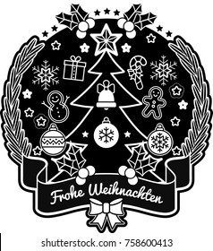  a christmas-tree with a lot of things