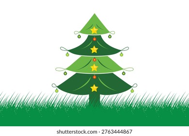 christmas-tree vector. A christmastree. christmas-tree vector star light.