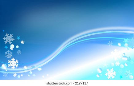 christmas/winter decoration background - vector illustration