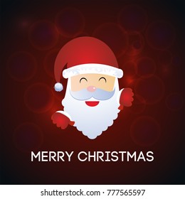 Christmcas card with santa clause
