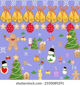 Christms trees, celebration ,holiday,vector ,background,snowman