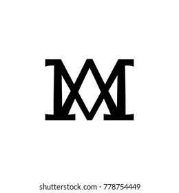 Christogram — Christian monogram of The Blessed Virgin Mary, Mother of God, Queen of Heaven, Our Lady, Madonna, Mediatrix of All Graces. 
(Ancient Medieval monogram).