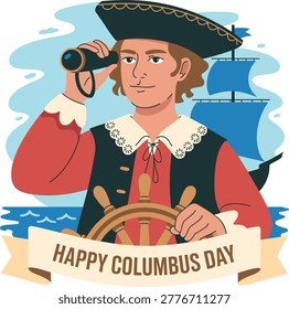 Christopher Columbus sailing ship navigator.