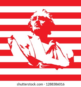 Christopher Columbus vector Silhouette