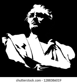 Christopher Columbus vector Silhouette