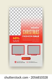 Chritmas Instagram Story Template Design