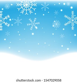 Chritmas and New year holiday celebration theme colorful red gredient abstract background with snow flake winter season.
