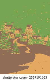 Chritsmas background with abstract design and ornaments