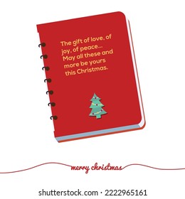Chritsmas book gift vector designs. suitable for design or illustration of Christmas celebrations
