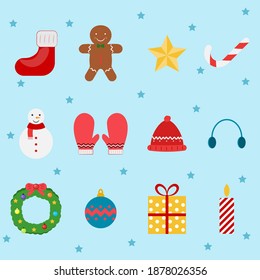 Chritsmas Icon Design Graphic Illustrator