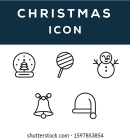 Chritsmas icon set , vector icon line