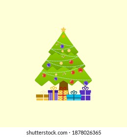 Chritsmas Tree Design Graphic Illustrator