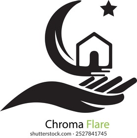 Chroma Flare logo for any art