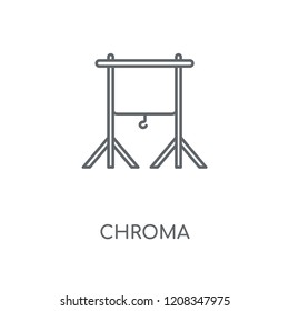 Chroma linear icon. Chroma concept stroke symbol design. Thin graphic elements vector illustration, outline pattern on a white background, eps 10.