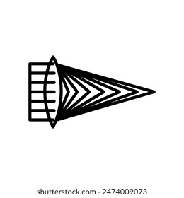 Chromatic aberration Outline Icon, Vector illustration