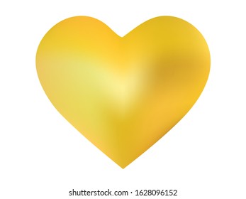 Chromatic background in the form of a heart. Soft color concept. Creative style of 90th, 80th. Yellow effective modern screen design for brochure, calendar, cards or invitation.