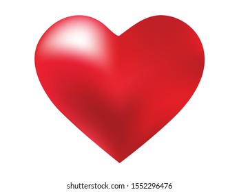 Chromatic background in the form of a heart. Trendy style of 90th, 80th. Soft color illustration. Red effective modern screen design for brochure, calendar, cards or invitation.