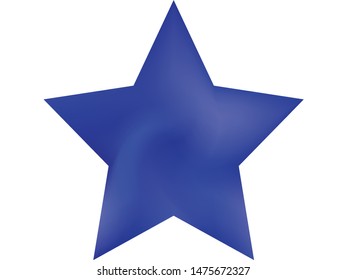 Chromatic background in the form of pentagram. Cool style of 90th, 80th. Trendy soft color art. Blue effective modern screen design for brochure, calendar, cards or invitation.