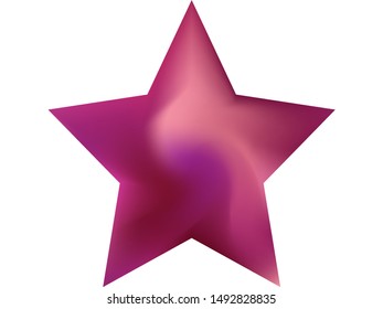 Chromatic background in the form of pentagram. Trendy soft color pastel. Surreal style of 90th, 80th. Violet effective modern screen design for brochure, calendar, cards or invitation.