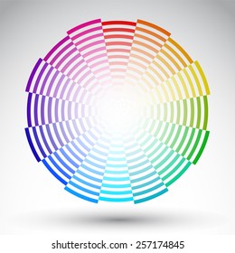 Chromatic circle - Color wheel vector design