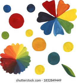 Colores cromáticos, luz de tráfico, colores primarios y colores complementarios