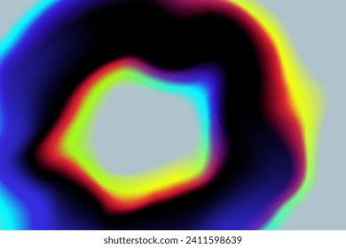 Chromatic effect  with a light neon blurred shape. Modern wallpaper design for poster, website, billboard, cover, advertisement